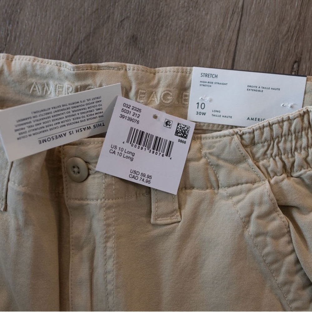 American Eagle Outfitters Men's Khaki Stretch Chinos